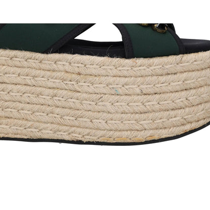 MARNI Womens Espadrille Sandals Black Leather Buckle Strappy UK 5 RRP 250 — View 10