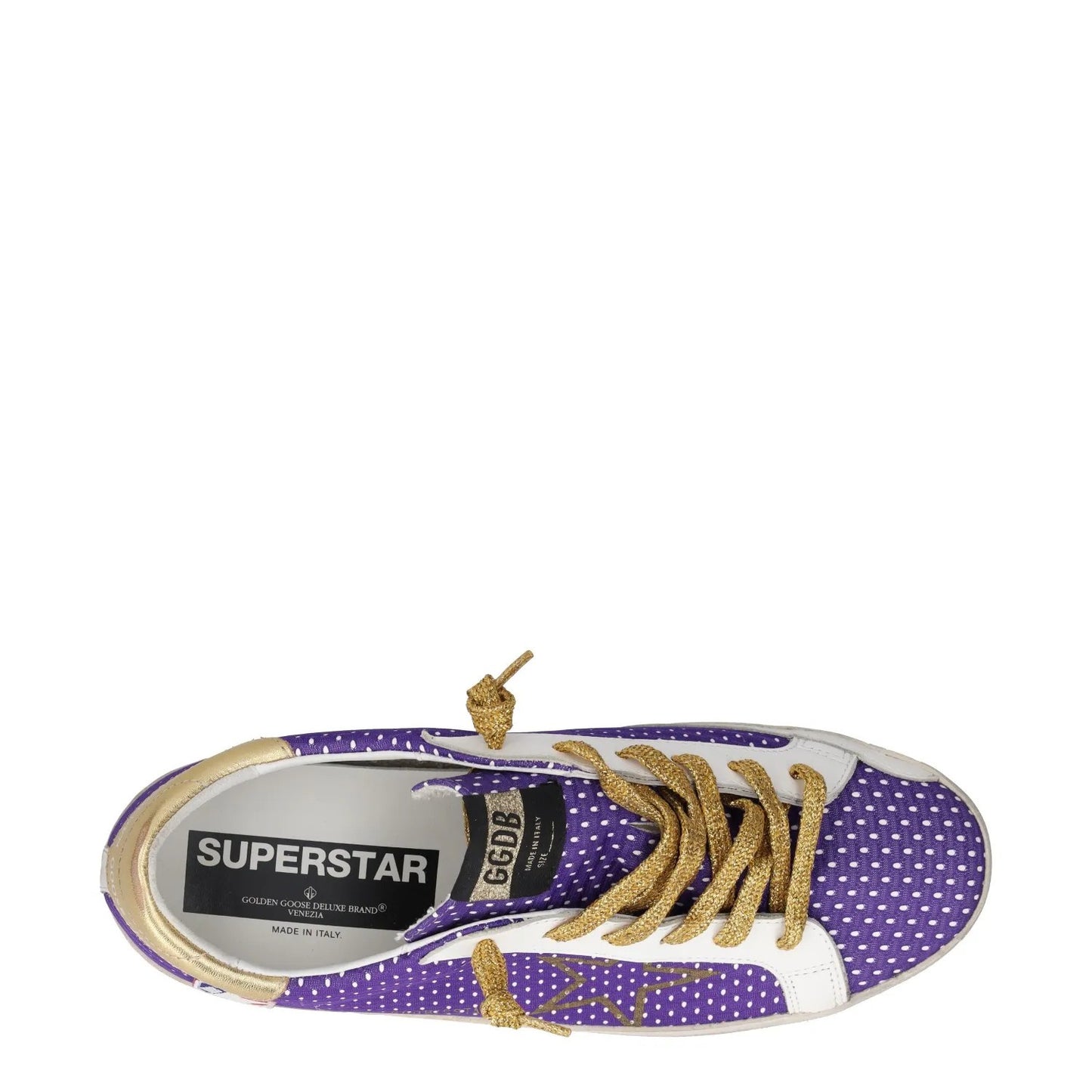 GOLDEN GOOSE Womens Trainers Purple Leather Low Top Lace Up UK 8 RRP 485 — View 7