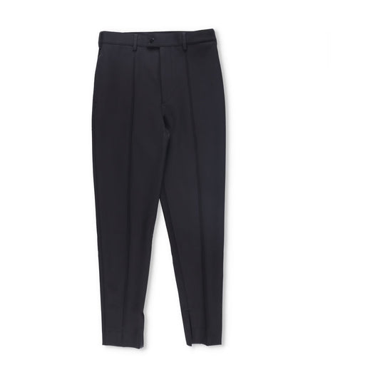 PRADA Men Tapered Trousers Black Dress Pant Pleated Tapered Flat Front 48 RRP950