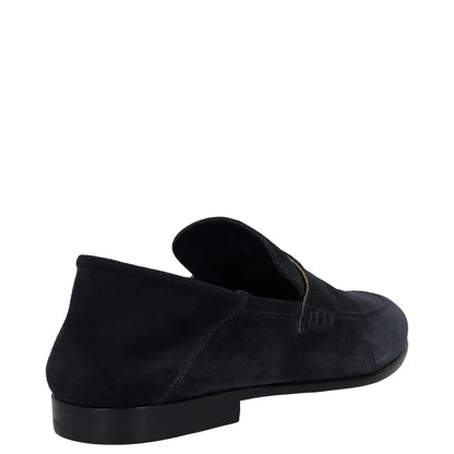 HARRYS Mens Dress Loafers Blue Suede Leather Slip On Elegant UK 8 RRP 250 — View 6