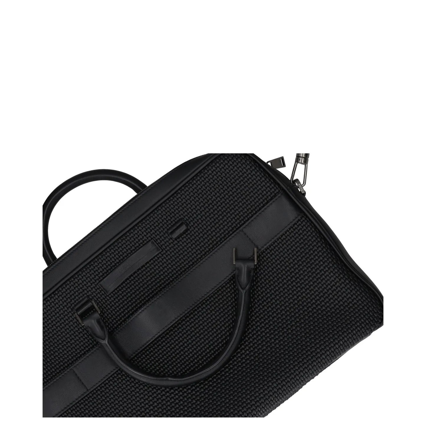 ERMENEGILDO ZEGNA Luxury Tailoring Edgy Laptop Bag Black Briefcase OS RRP 1000 — View 7