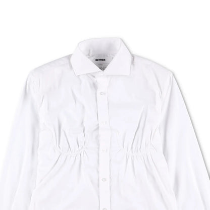 BETTTER Womens Fitted Bra Shirt White Basic Button-Up White Size S RRP 530 — View 2