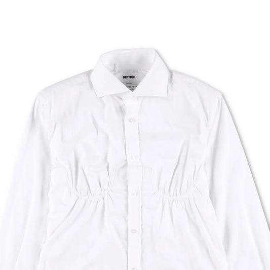 BETTTER Womens Fitted Bra Shirt White Basic Button-Up White Size S RRP 530 — View 2