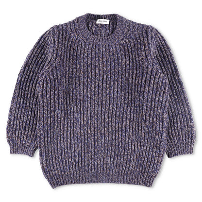 MIU MIU Mens Lambswool Rib Crewneck Jumper Pullover Blue Size 50 RRP 1170