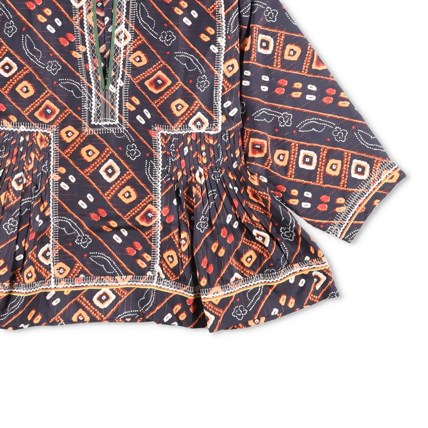 ISABEL MARANT Womens Tunic Kimono Top Silk Multicoloured Size 40 RRP 350 — View 4