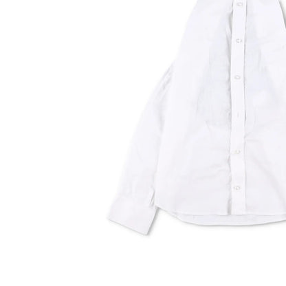 BETTTER X G&H Womens Kennedy Shirt Altered Front Bow Sleeveless White M RRP 378 — View 5