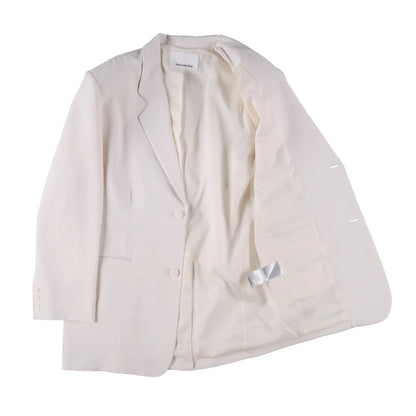 FRANKIE SHOP Womens Aiden Single Breasted Blazer Linen White Size S RRP 350 — View 8