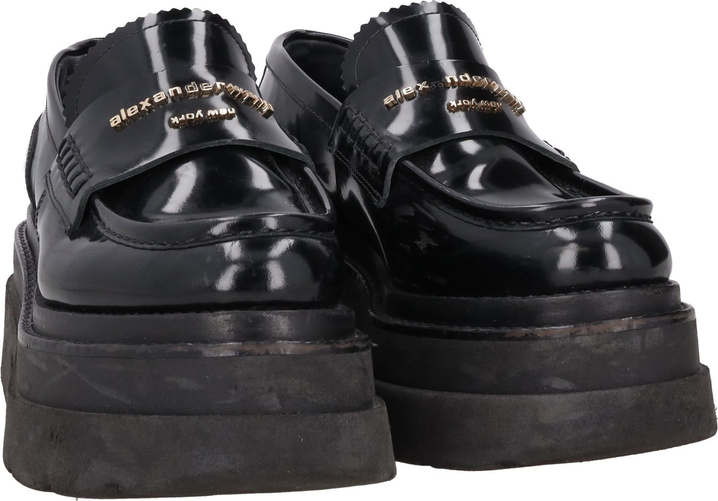 ALEXANDER WANG Womens Carter Platform Loafer Leather Black EU 36.5 RRP 575 — View 8