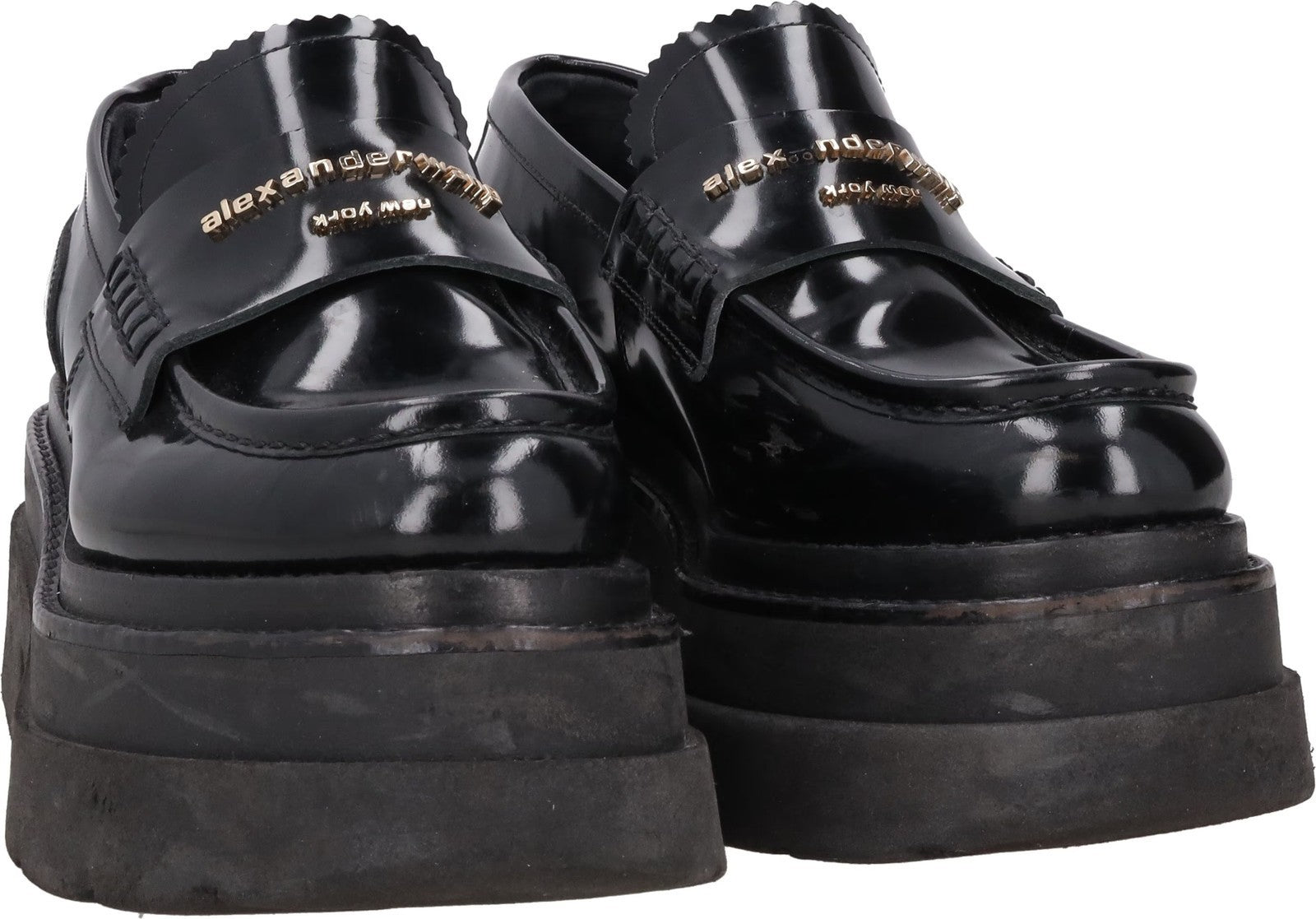 ALEXANDER WANG Womens Carter Platform Loafer Leather Black EU 36.5 RRP 575 — View 8