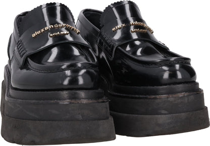 ALEXANDER WANG Womens Carter Platform Loafer Leather Black EU 36.5 RRP 575 — View 8