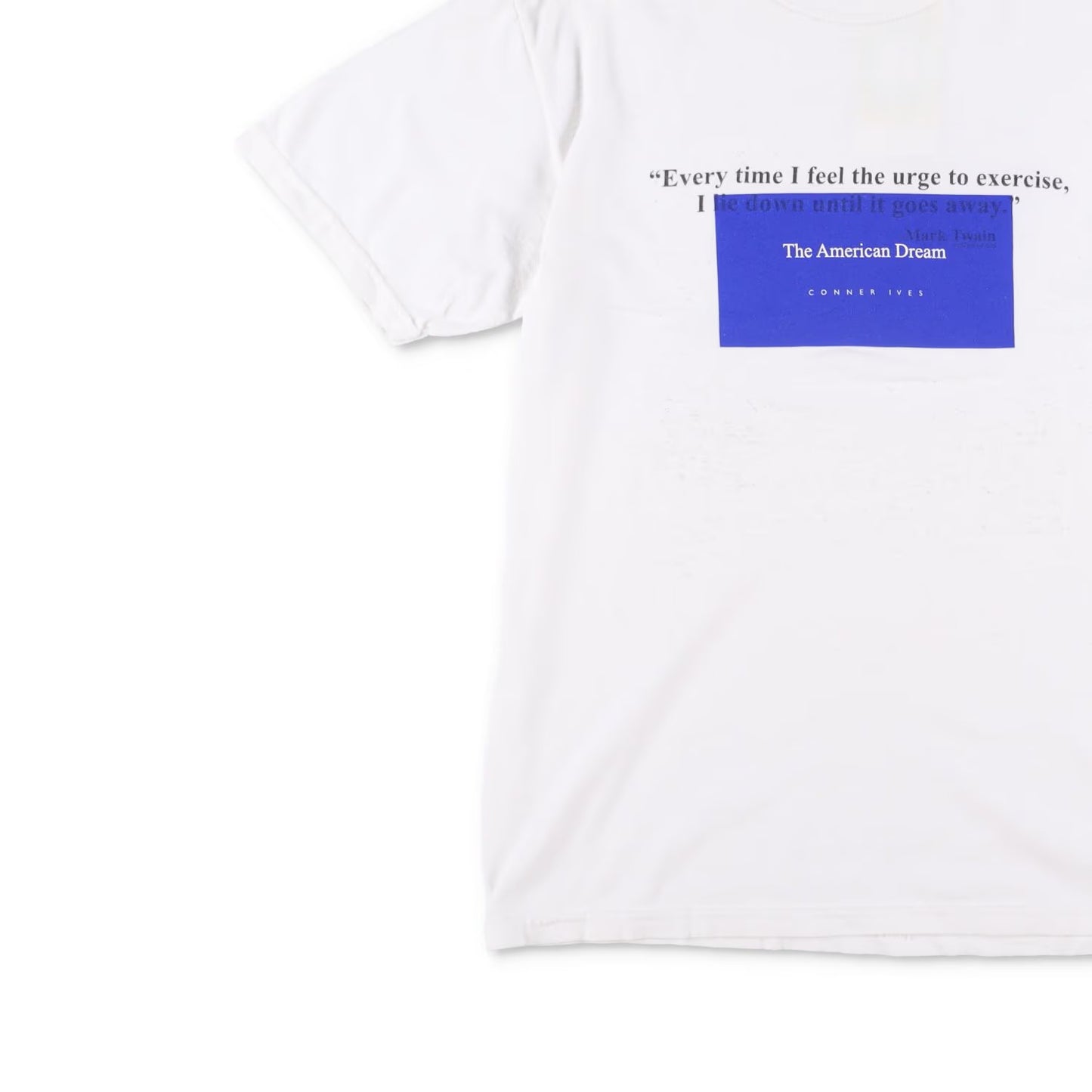 CONNER IVES Mens T-Shirt Mixed Vintage Fibre White Logo Short Sleeve S RRP 145 — View 3