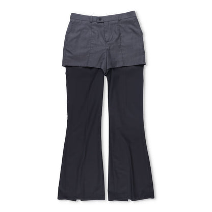 BETTTER Womens Double Waistband Trousers Black Grey Slim Leg Size M RRP 800