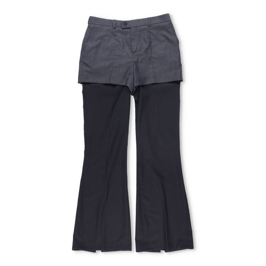 BETTTER Womens Double Waistband Trousers Black Grey Slim Leg Size M RRP 800