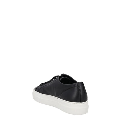 COMMON PROJECTS Womens Trainers Black Leather White Low Top Lace Up UK 4 RRP 395 — View 5