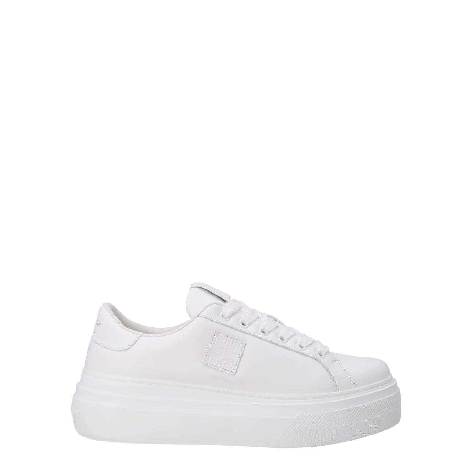 GIVENCHY Womens City Lace-Up Sneakers Leather Low Tops White  UK 5 RRP 625