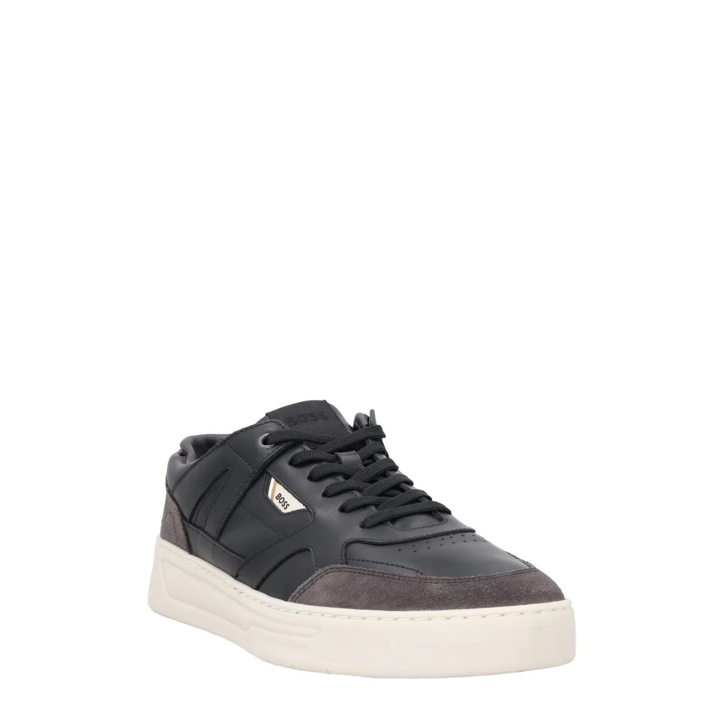 HUGO BOSS Mens Baltimore Sneakers Low Top Lace Up Black White Sole EU36.5 RRP214 — View 2