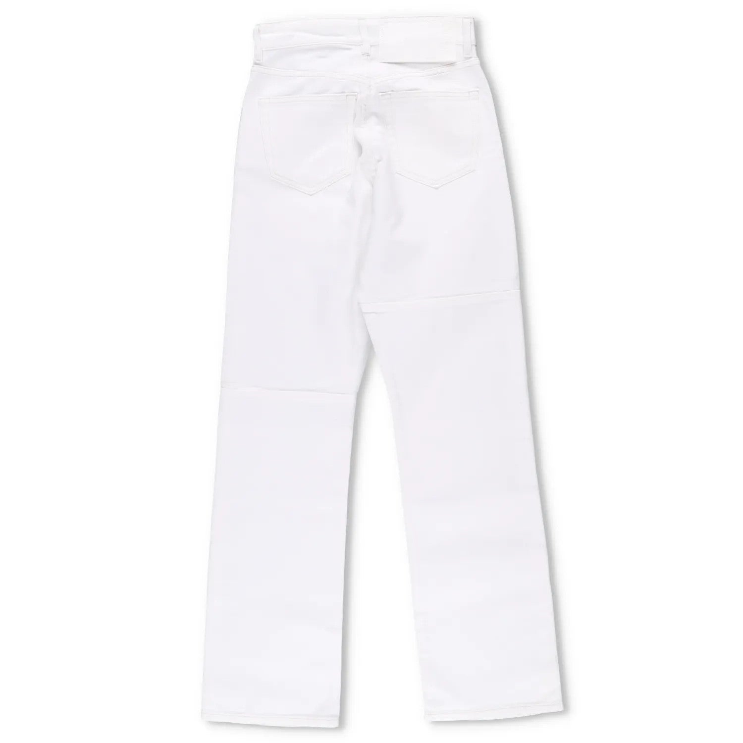 MM6 Mens Jeans Straight Leg High Waist Aluminium Denim Silver Size 26 RRP 406 — View 11