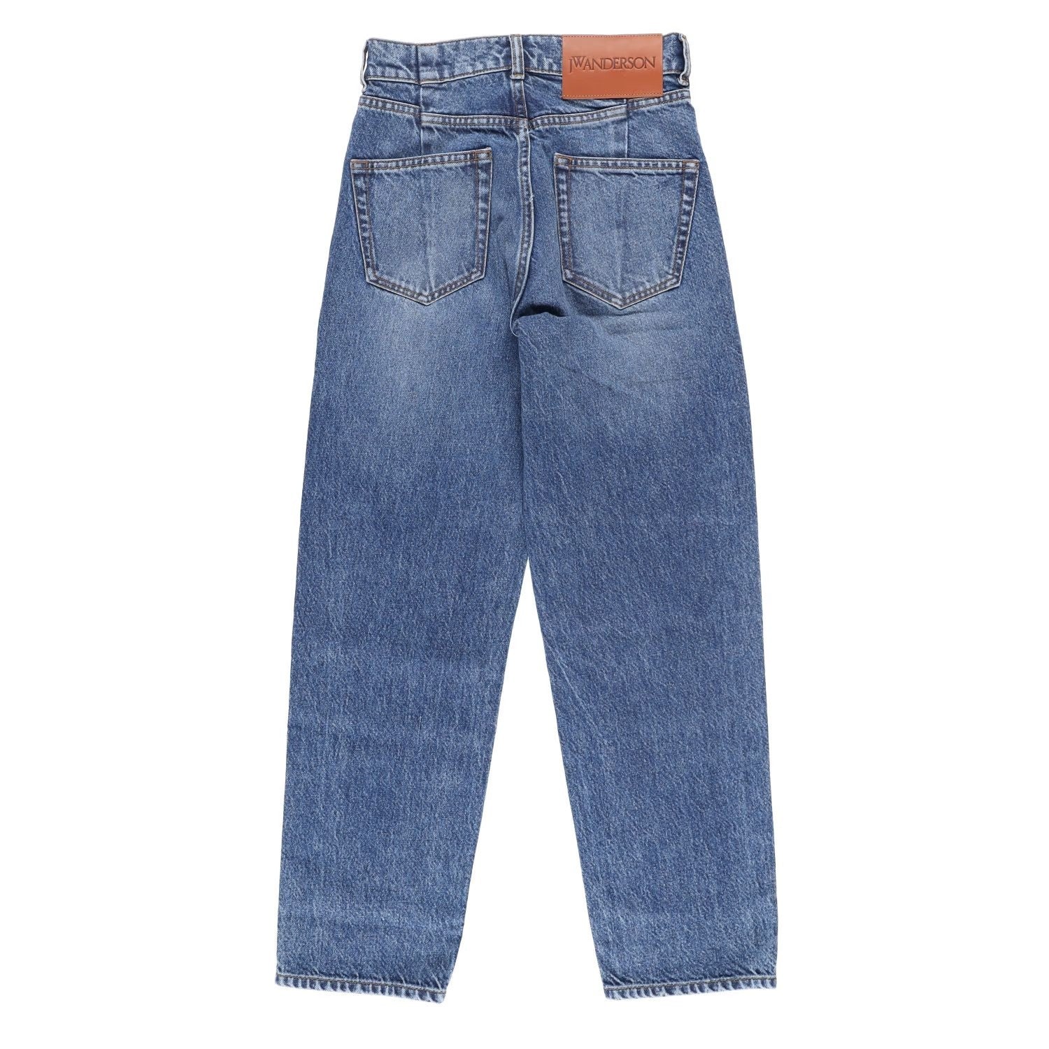 J.W.Anderson Womens Cropped Straight Leg Jeans Blue Denim Size 24 RRP 415 — View 11