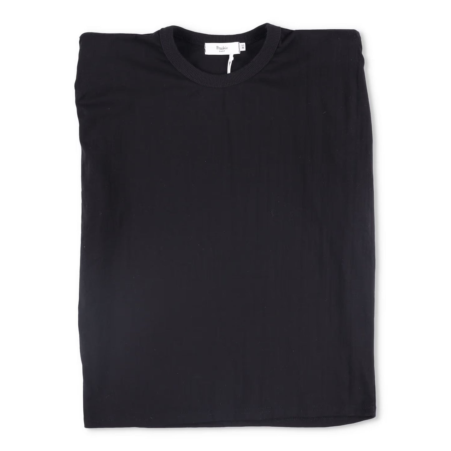 FRANKIE SHOP Womens Top Cotton Black Sleeveless Crew Neck Size XS RRP 125