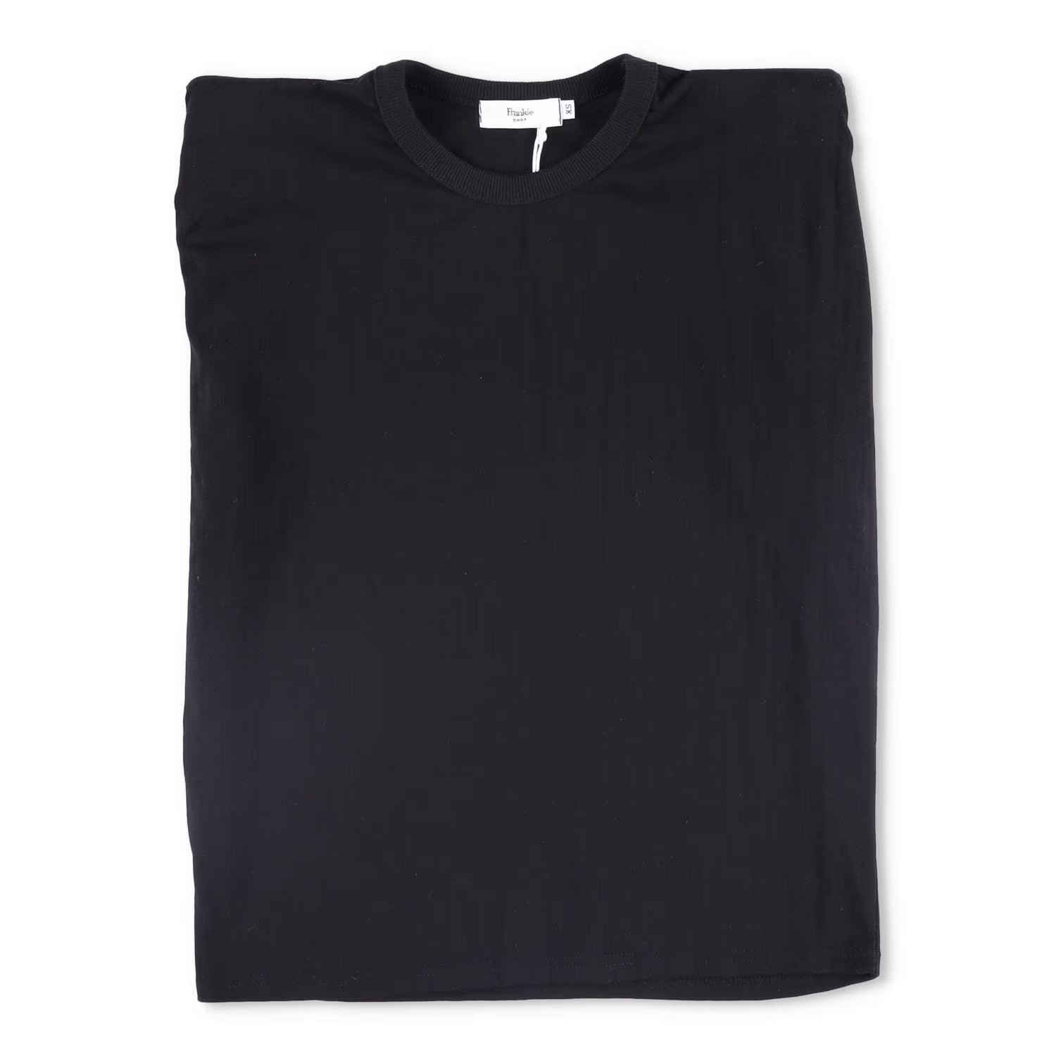 FRANKIE SHOP Womens Top Cotton Black Sleeveless Crew Neck Size XS RRP 125