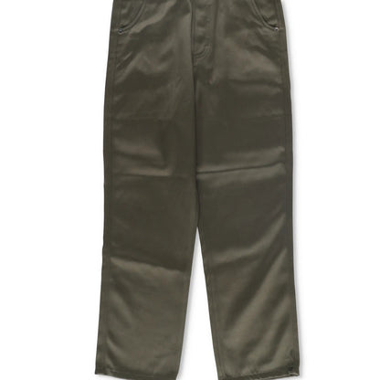 AMI Mens Trousers Green Mid Rise Straigh Leg Slash Pockets Cotton Size 27 RRP225 — View 3