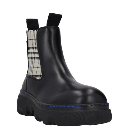 BURBERRY Womens Burb Creeper Chelsea Boot Flat Check Pattern Black UK7 RRP 828 — View 2