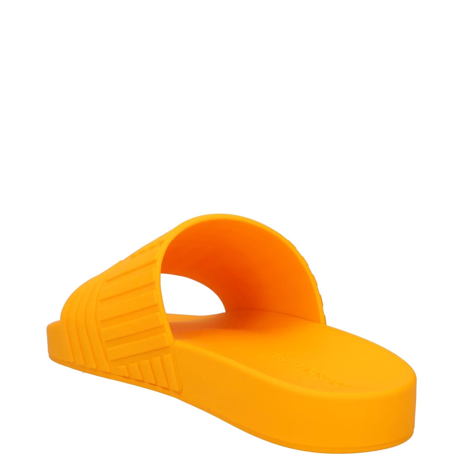 BOTTEGA VENETA Womens Slides Flat Rubber Geometric Print Orange UK 7 RRP 300 — View 5