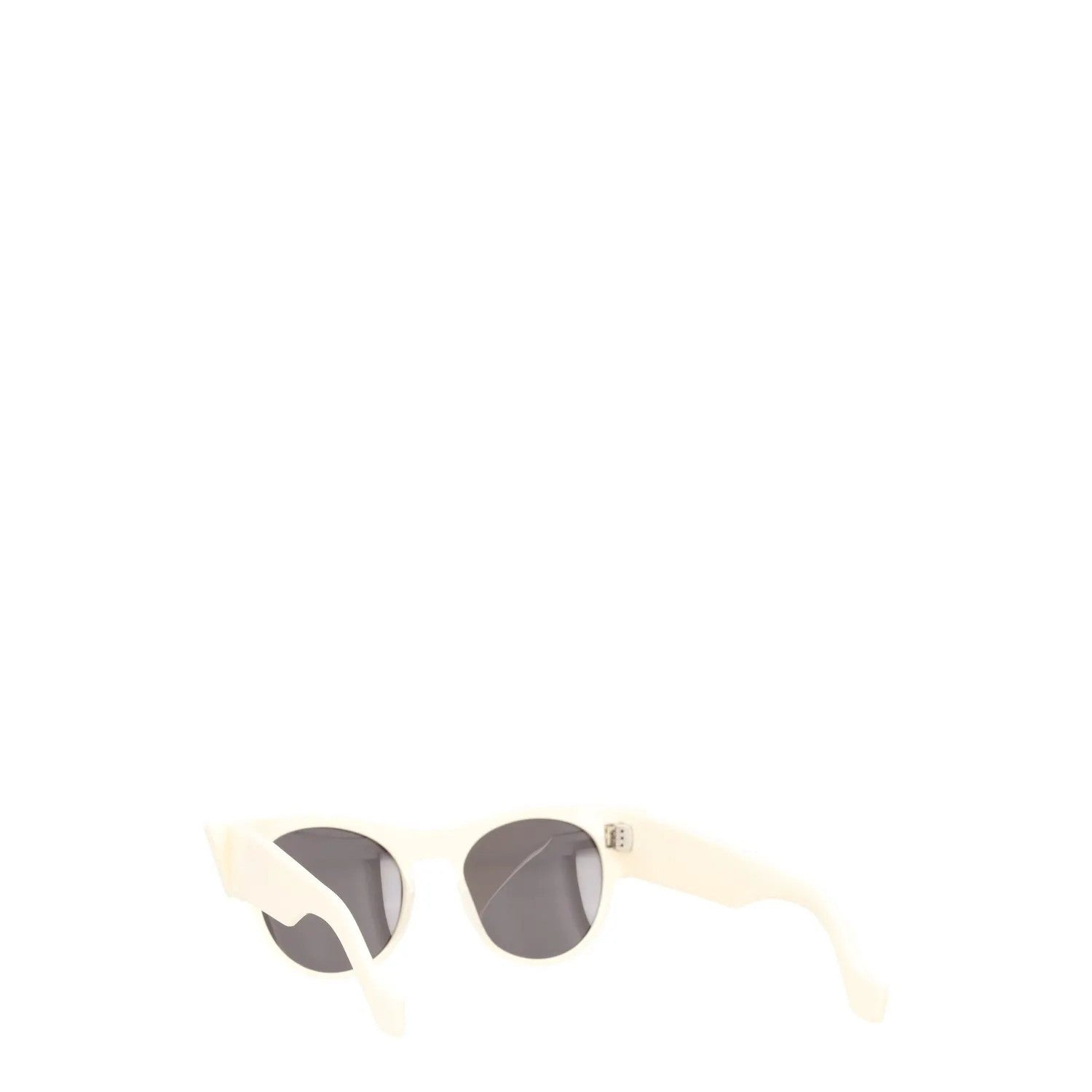 AHLEM Womens Sunglasses Cat Eye Black Lens Ivory Frame Acrylic One Size RRP 300 — View 4