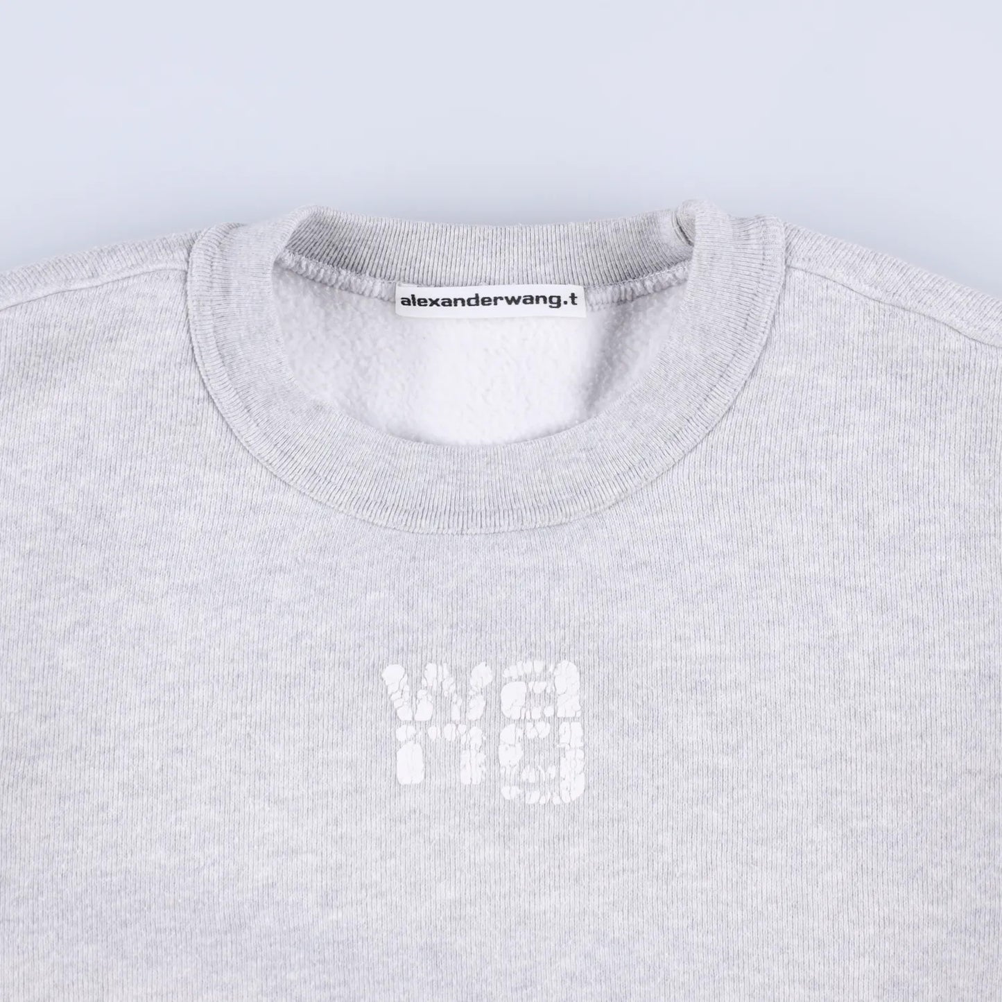 ALEXANDER WANG Womens Sweatshirt Grey Crew Neck Long Sleeve Size S RRP 250 — View 5
