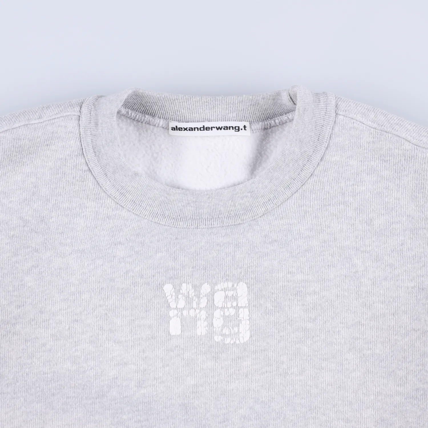 ALEXANDER WANG Womens Sweatshirt Grey Crew Neck Long Sleeve Size S RRP 250 — View 5