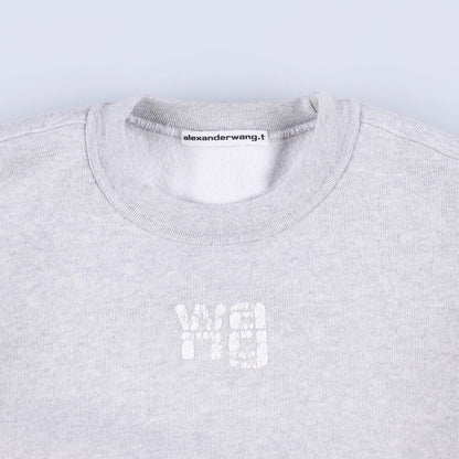 ALEXANDER WANG Womens Sweatshirt Grey Crew Neck Long Sleeve Size S RRP 250 — View 5