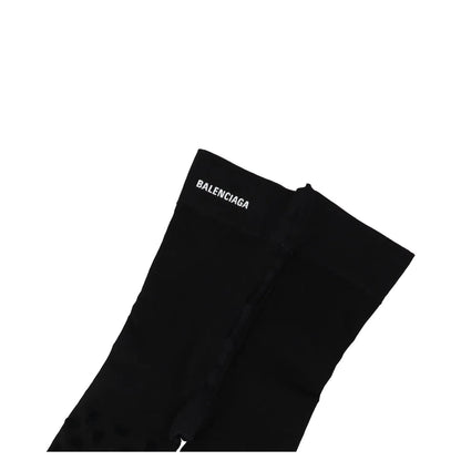 BALENCIAGA Womens Womens Tights Nylon Knitted Black Opaque Size L RRP 250 — View 2
