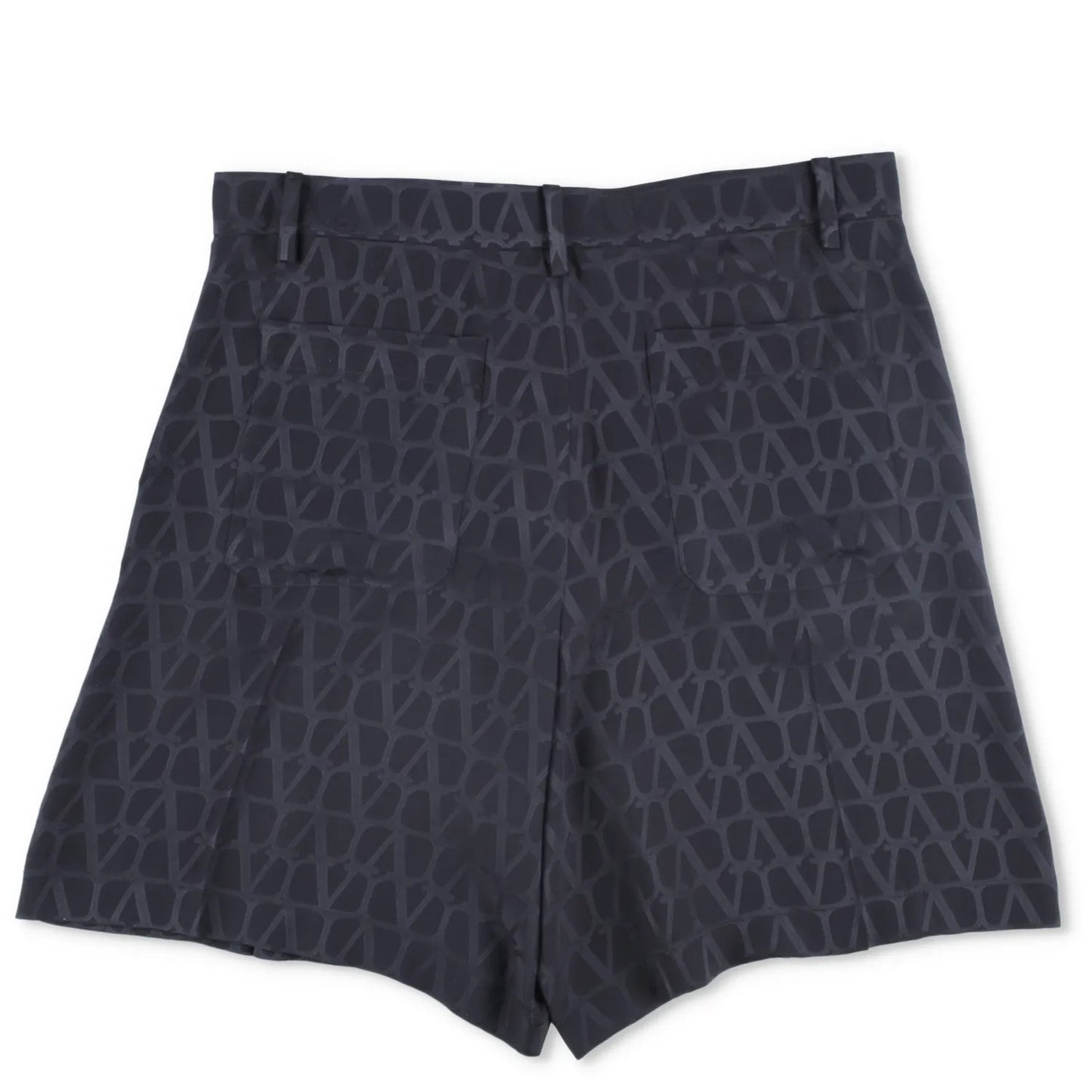 VALENTINO Mens Bermuda Shorts Silk Jacquard Toile Iconograph Black 48 RRP 1290 — View 11
