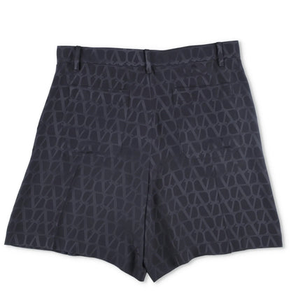 VALENTINO Mens Bermuda Shorts Silk Jacquard Toile Iconograph Black 48 RRP 1290 — View 11