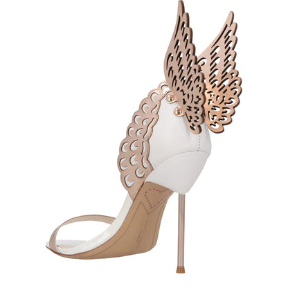 SOPHIA WEBSTER Evangeline Sandal Leather White Comfort Buckle Closure UK7 RRP580 — View 5