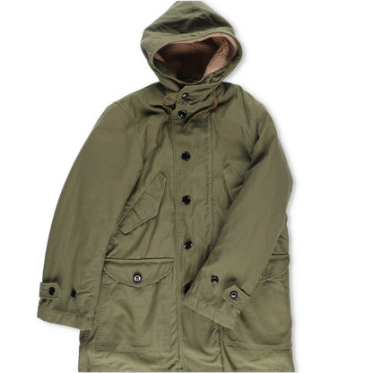 SAINT LAURENT Cotton Mens Parka Jacket Green Shearling Lining Size XS RRP3000 — View 4