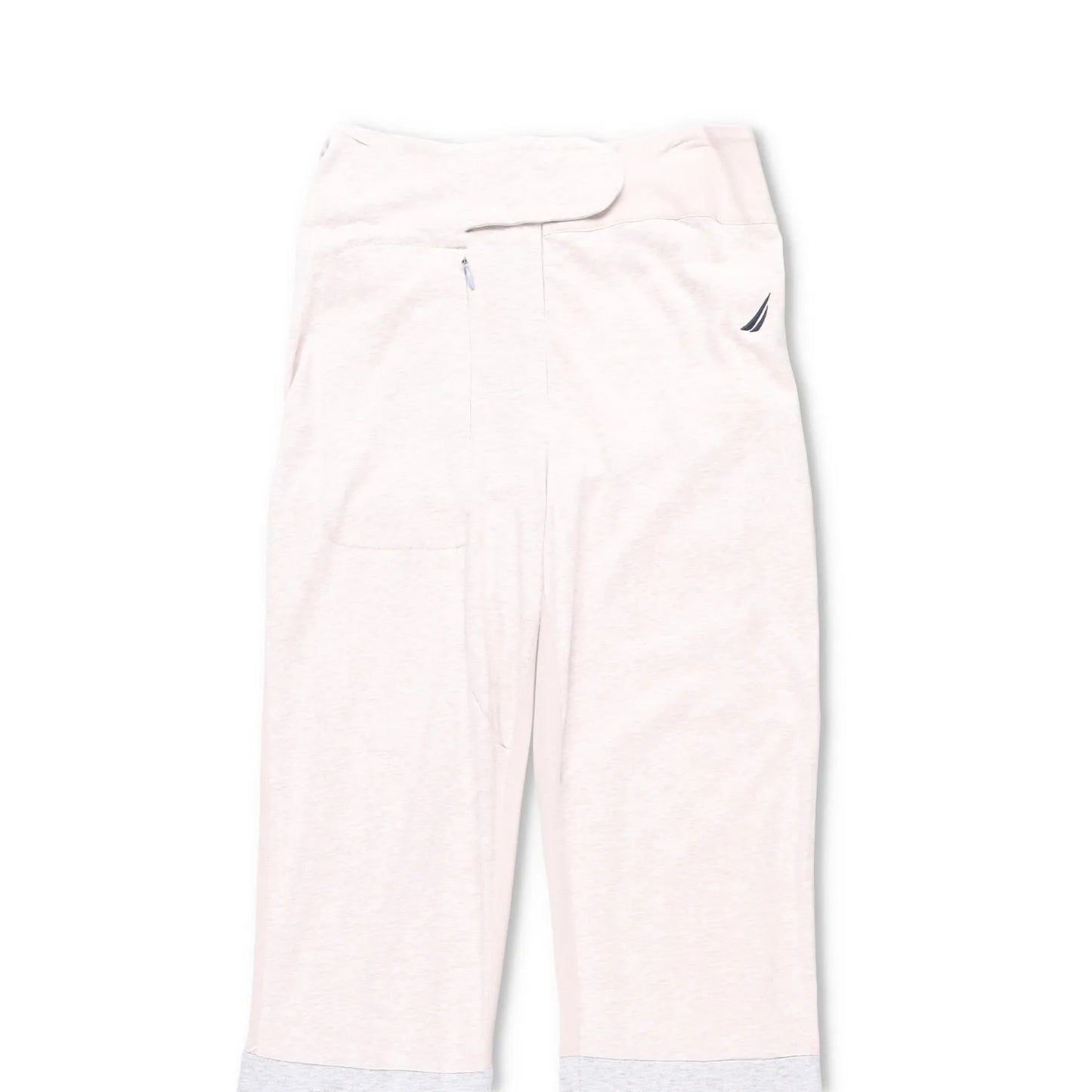 CONNER IVES Womens Flared Joggers Mixed Vintage Fibre White Logo Size M RRP 250 — View 2