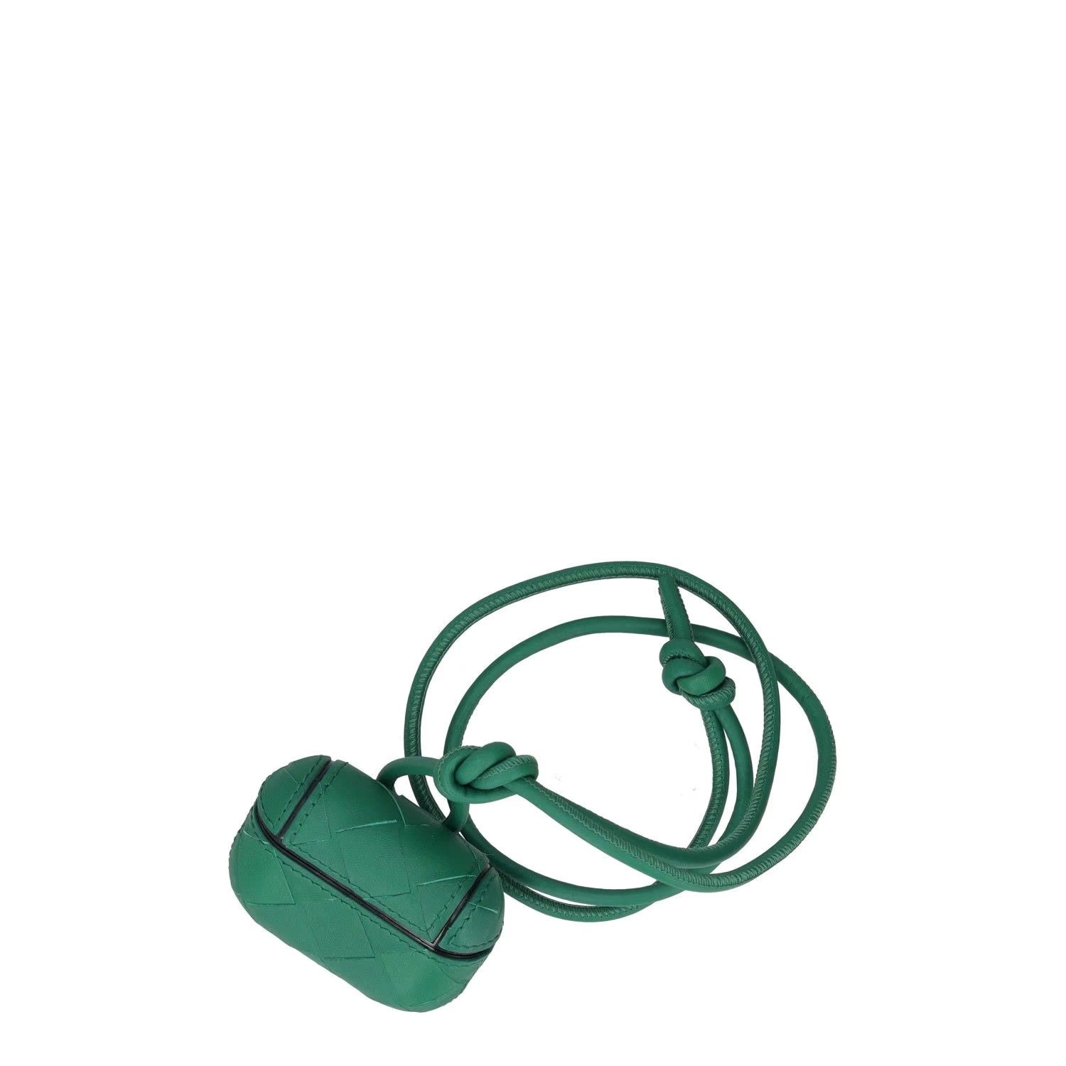 BOTTEGA VENETA Carry Case Strap For Apple AirPods Pro Green Leather OS RRP 470 — View 7