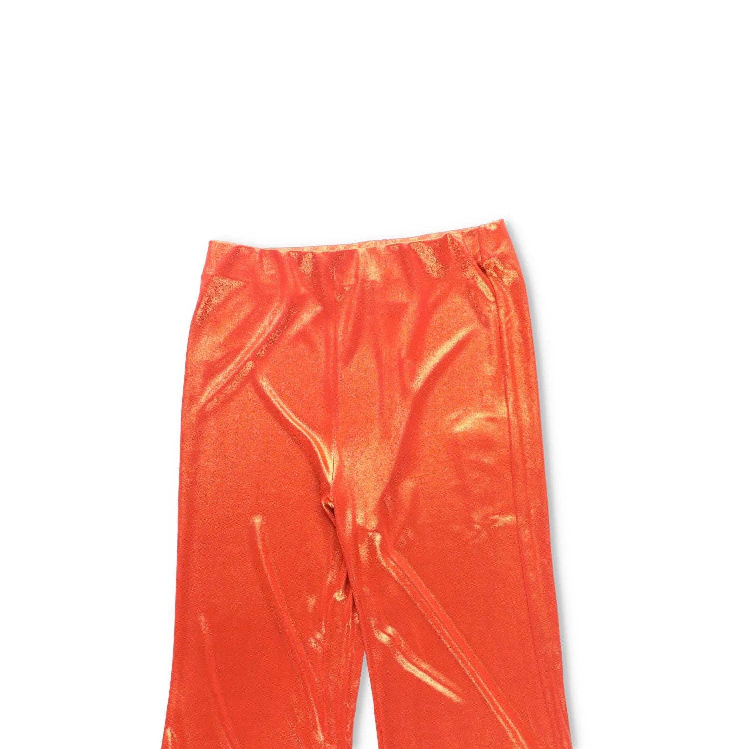 MACCAPANI Womens Lurex The Easy Pant Flared Trousers Orange Size S RRP 490 — View 2