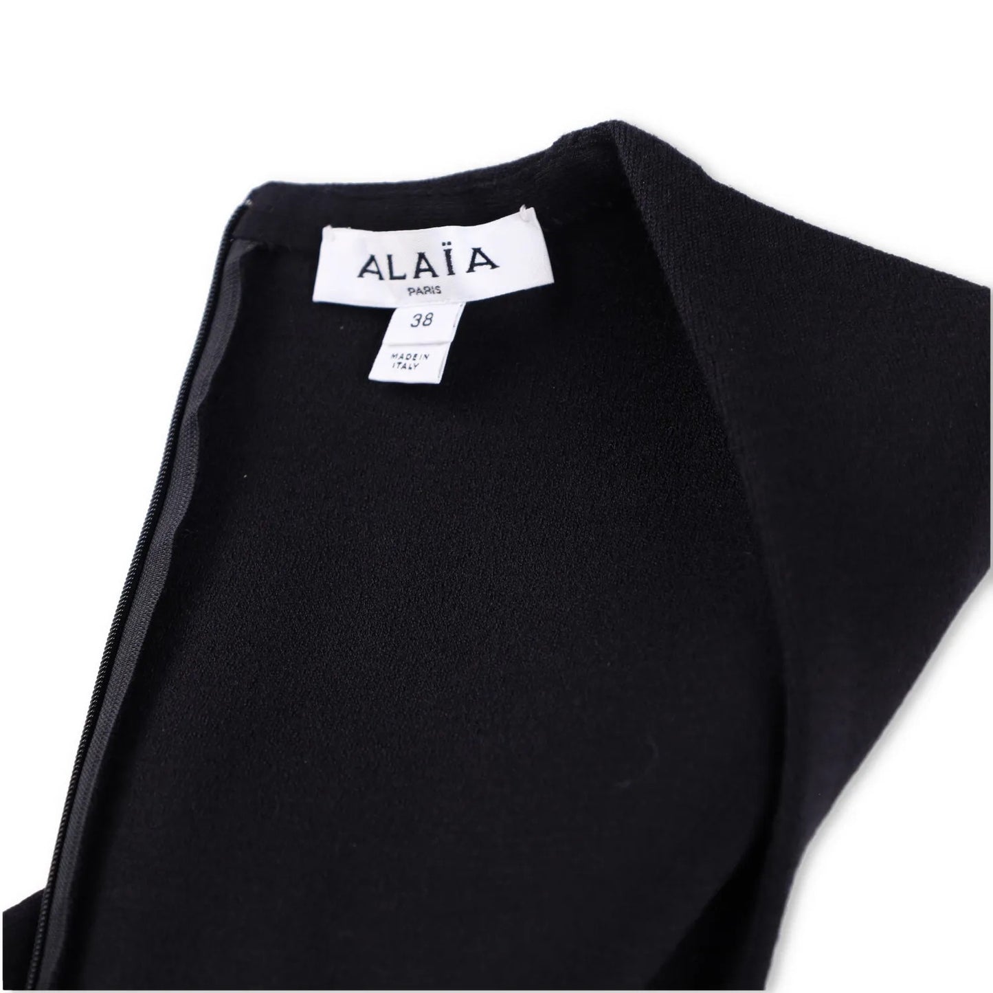 ALAIA Womens Mini Dress Scoop Neck Sleeveless Pin Side Detail Black 38 RRP 2530 — View 6