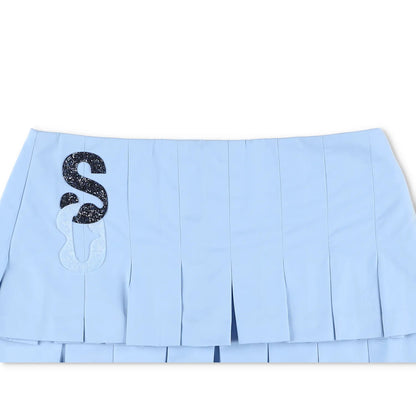 SINEAD O'DWYER Womens Mini Skirt Ra-Ra Culottes Blue Mid Rise Short 16 RRP 660 — View 2