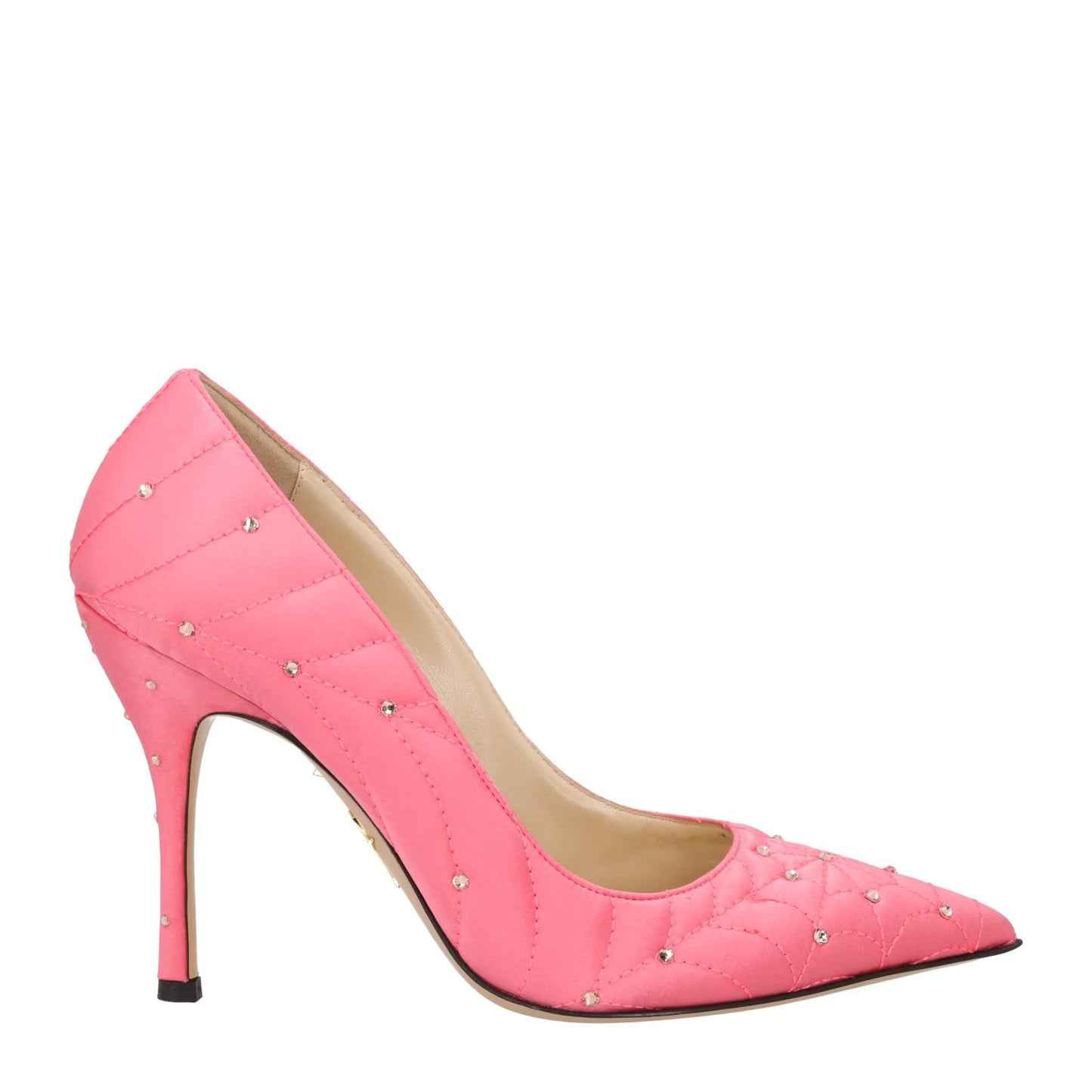 CHARLOTTE OLYMPIA Womens Bacall Pump Satin Court Shoes Pink UK 6 RRP 615