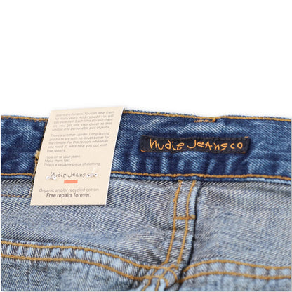 NUDIE JEANS Mens Jeans Steady Eddie Ii Stormy Selvedge Straight Blue 29 RRP 200 — View 7