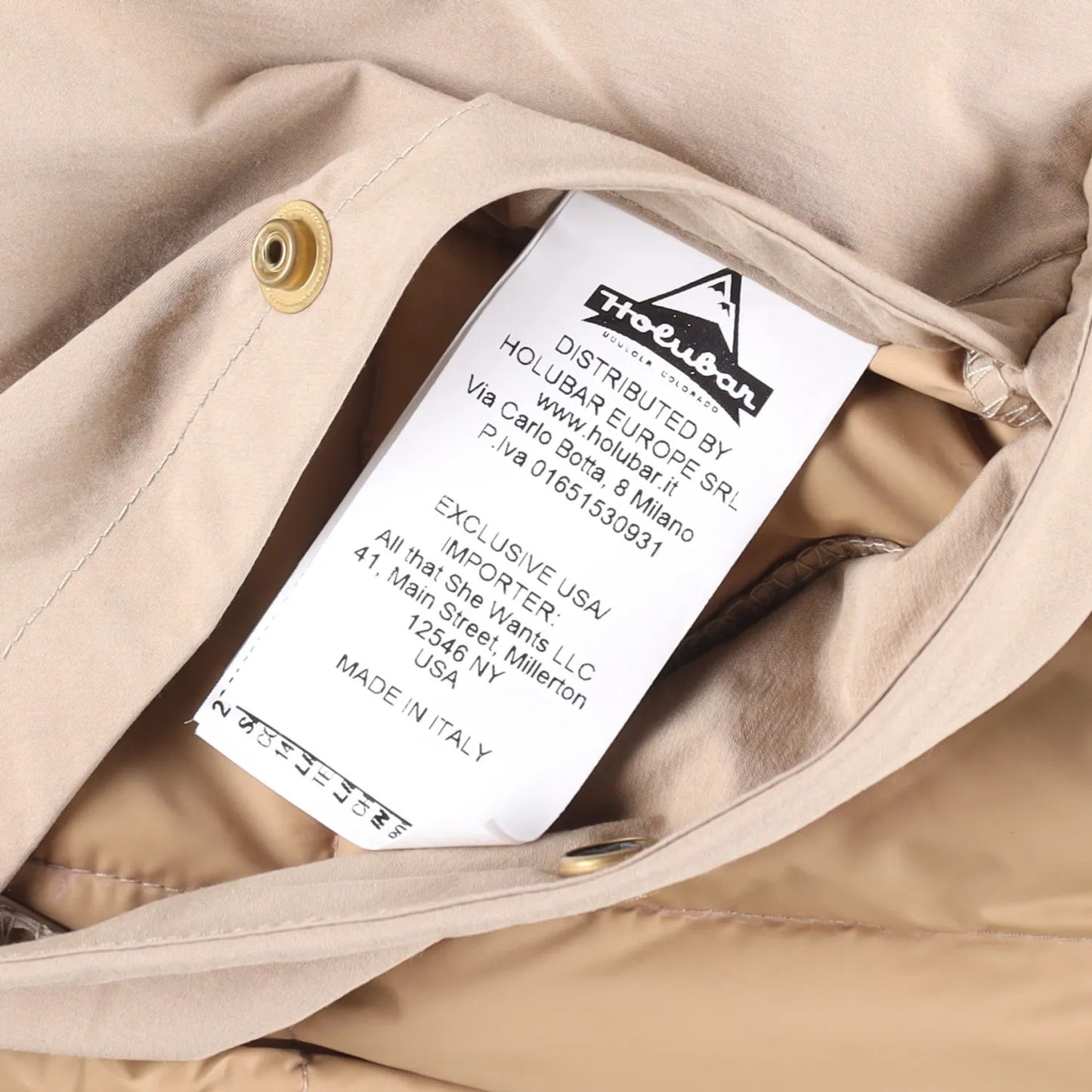 HOLUBAR Mens Parka Coat Cotton Nylon Polyester Blend Mid Length Beige L-4 RRP500 — View 10
