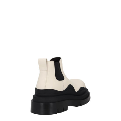BOTTEGA VENETA Mens Chealsea Boots White Black Leather Slip On UK 10 RRP 1010 — View 6