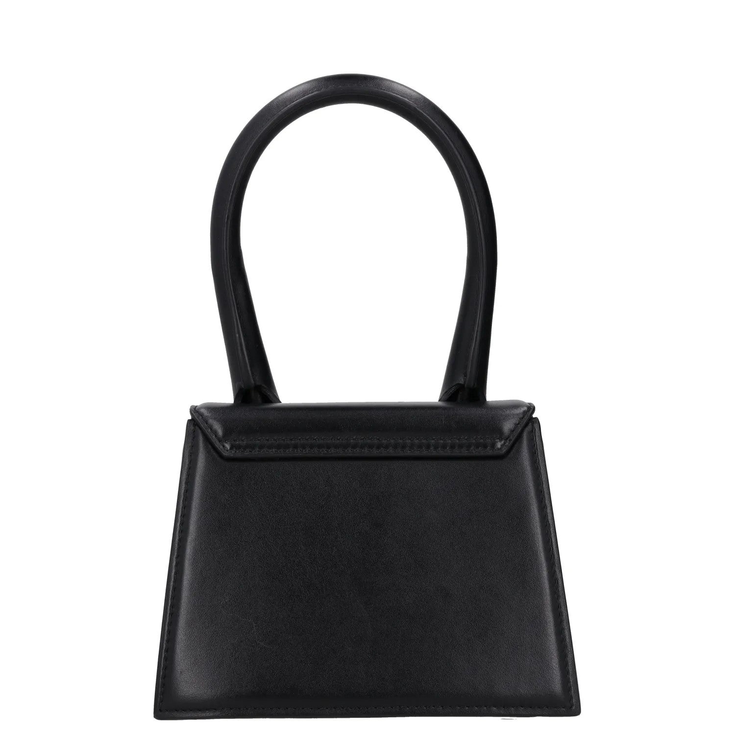 JACQUEMUS Womens Le Chiquito Moyen Leather Tote Bag Black Gold One Size RRP 680 — View 4