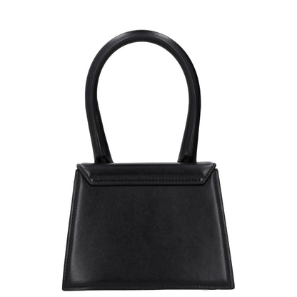 JACQUEMUS Womens Le Chiquito Moyen Leather Tote Bag Black Gold One Size RRP 680 — View 4