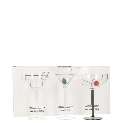 MAISON BALZAC X Browns Cocktail Glass Gift Set Of 3 Multicoloured OS RRP 140 — View 5
