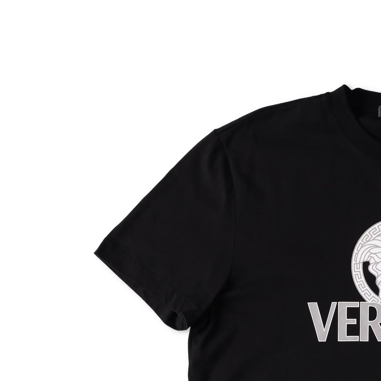 VERSACE Mens T-Shirt Compact Cotton Jersey Fabric + Two Color Print XL RRP 330 — View 4