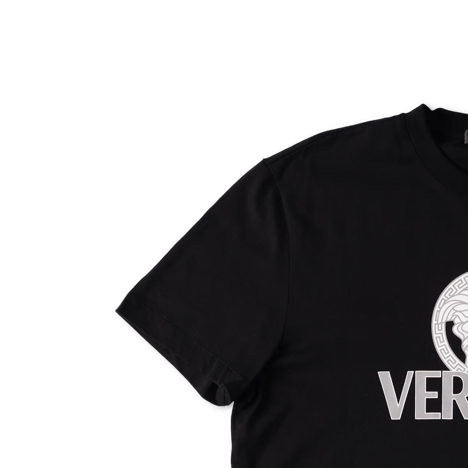 VERSACE Mens T-Shirt Compact Cotton Jersey Fabric + Two Color Print XL RRP 330 — View 4